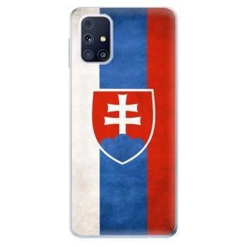 Odolné silikonové pouzdro iSaprio - Slovakia Flag - Samsung Galaxy M31s