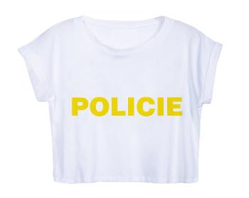 Dámské tričko Organic Crop Top Policie