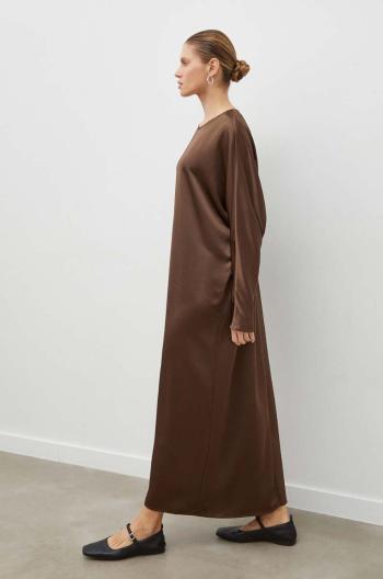 Šaty By Malene Birger hnědá barva, maxi, oversize