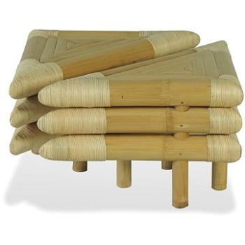 Noční stolek 2 ks bambus 60 x 60 x 40 cm přírodní (244606)