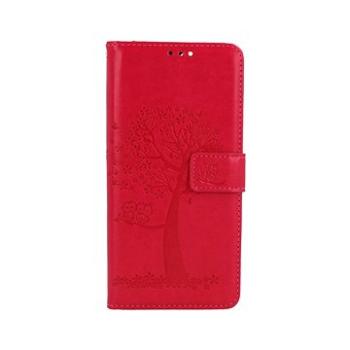 TopQ Pouzdro Xiaomi Redmi Note 11 Pro+ 5G knížkové Tmavě růžový strom sovičky 71705 (Sun-71705)