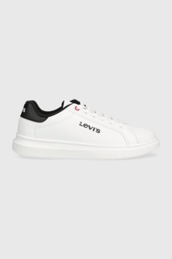 Dětské sneakers boty Levi's bílá barva