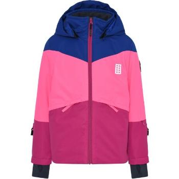 LegoWear LWJESTED 708 JACKET Dětská lyžařská bunda, růžová, velikost 116