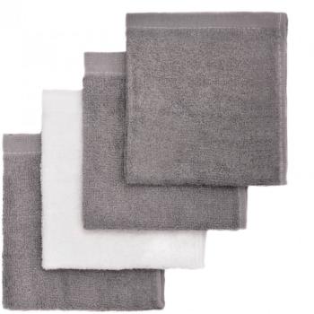 T-TOMI BIO Bamboo Baby Washcloths mycí žínka Grey 25 x 25 cm 4 ks