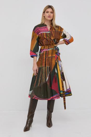 Bavlněné šaty Liviana Conti midi, áčková