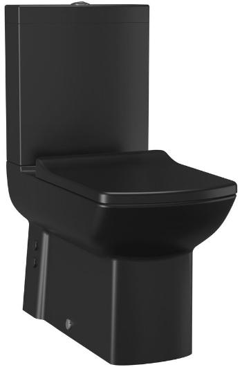 SAPHO LARA WC kombi, spodní/zadní odpad, černá mat LR360