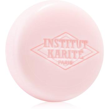 Institut Karité Paris Rose Mademoiselle Shea Macaron Soap tuhé mýdlo + pouzdro 27 g