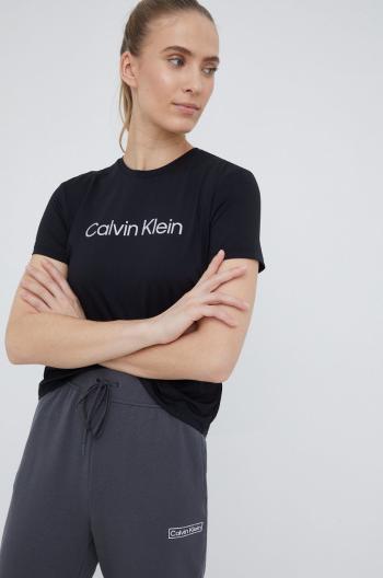 Tréninkové tričko Calvin Klein Performance Ck Essentials černá barva
