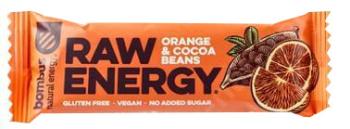 Bombus Raw Energy pomeranč a kakaové boby 50 g