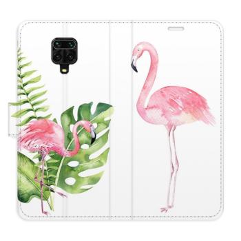 Flipové pouzdro iSaprio - Flamingos - Xiaomi Redmi Note 9 Pro / Note 9S