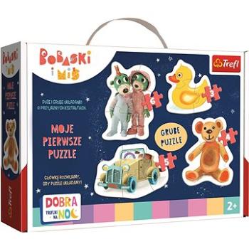 Trefl Baby puzzle Dobrou noc, Treflíci: Milé děti 4v1 (3,4,5,6 dílků) (5900511360950)