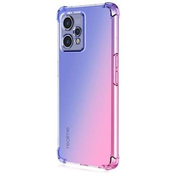 TopQ Kryt Realme 9 Pro+ Shock duhový modro-růžový 85561 (85561)