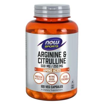 Arginin & Citrulin 120 kaps. - NOW Foods