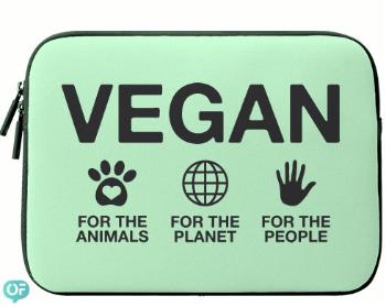 Neoprenový obal na notebook Vegan for the