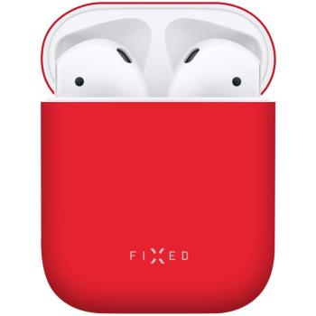 Pouzdro Silky Airpods, červené FIXED