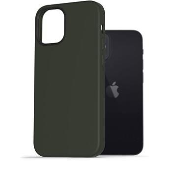 AlzaGuard Magnetic Silicone Case pro iPhone 12 Mini zelené (AGD-PCMS001E)