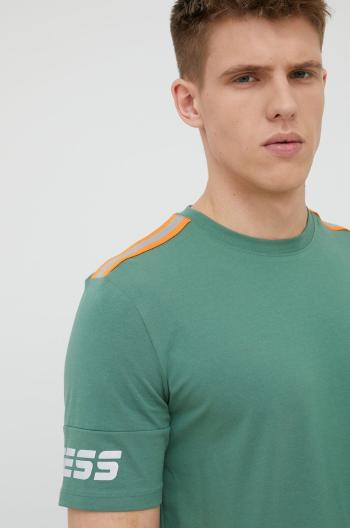 Tričko Guess zelená barva, s aplikací