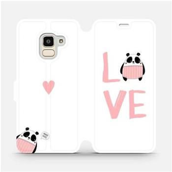 Flipové pouzdro na mobil Samsung Galaxy J6 2018 - MH09S Panda LOVE (5903226751808)