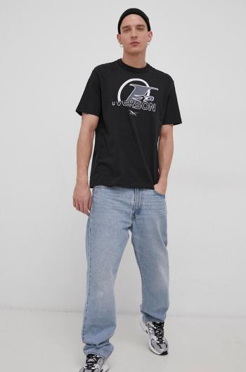 Tričko Reebok Classic HB1192 pánské, černá barva, hladké