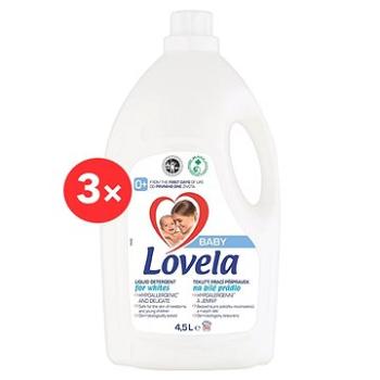 LOVELA Baby tekutý prací přípravek na bílé prádlo 3× 4,5 l (150 praní)