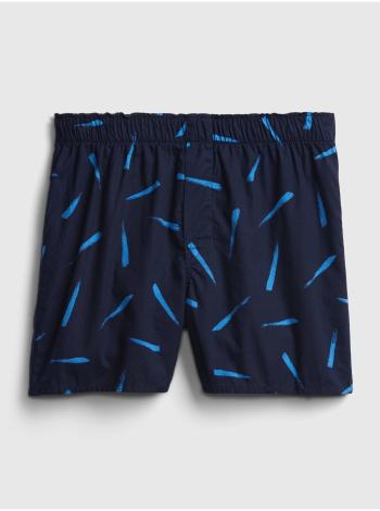 Modré pánské trenýrky print boxers