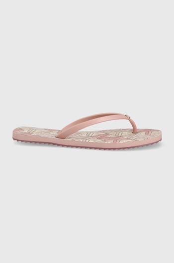 Žabky MICHAEL Michael Kors Jinx Flip Flop dámské, růžová barva, na plochém podpatku