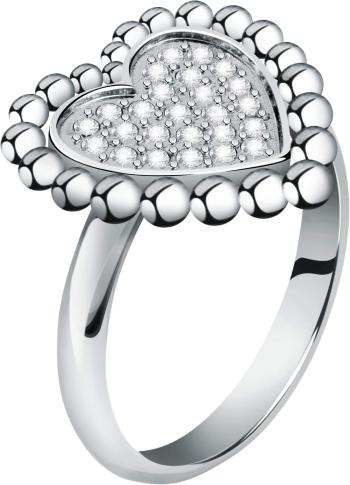 Morellato Romantický ocelový prsten s čirými krystaly Dolcevita SAUA14 54 mm