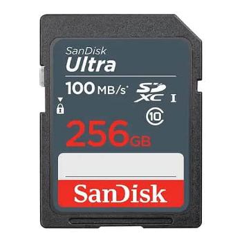 Paměťová karta Sandisk Ultra 256GB SDXC Memory Card 100MB/s