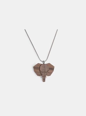 Dřevěný přívěsek BeWooden Elephant Pendant na krk BeWooden