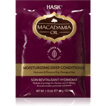 HASK Macadamia Oil hydratační kondicionér pro suché, poškozené a chemicky ošetřené vlasy 50 ml