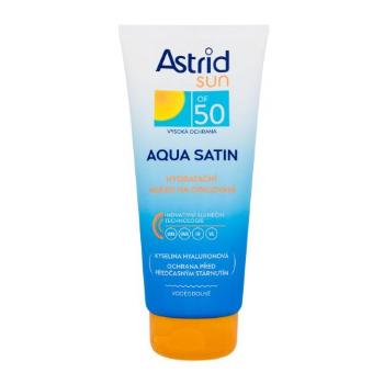 Astrid Sun Aqua Satin Moisturizing Milk SPF50 200 ml opalovací přípravek na tělo unisex poškozený flakon na dehydratovanou pleť