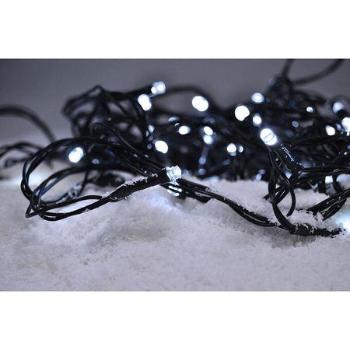 Solight 1V50-W LED vánoční řetěz, 3m, 20xLED, 3x AA, bílé světlo, zelený kabel