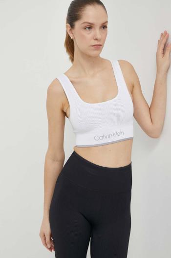 Sportovní podprsenka Calvin Klein Performance bílá barva