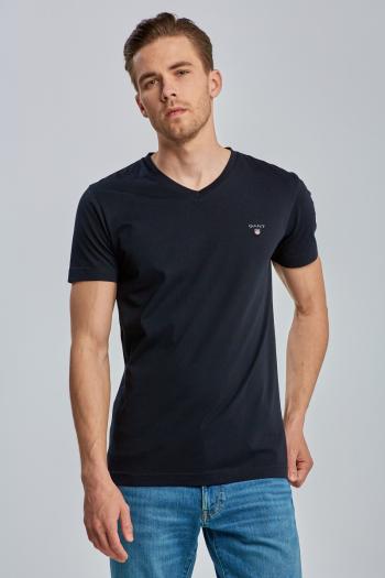 TRIČKO GANT ORIGINAL SLIM V-NECK T-SHIRT černá XXXL