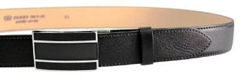 Penny Belts Pánský kožený společenský opasek 35-020-A6 black 115 cm