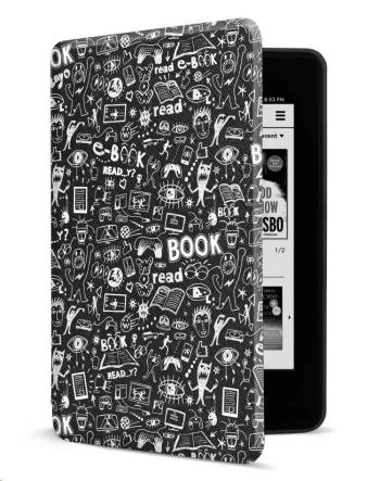 CONNECT IT pouzdro pro Amazon NEW Kindle Paperwhite 4 (2018), černé Doodle