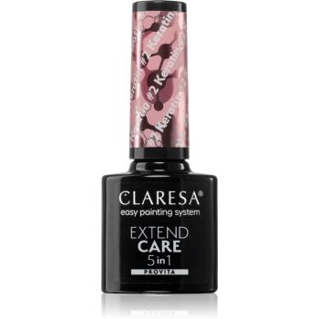 Claresa Extend Care 5 in 1 Keratin podkladový lak pro gelové nehty s vyživujícím účinkem odstín #2 5 g