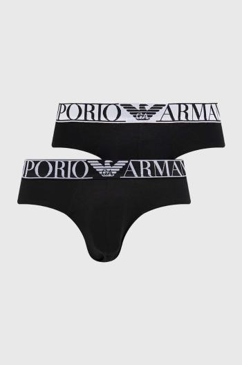 Spodní prádlo Emporio Armani Underwear 2-pack pánské, černá barva