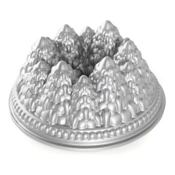 Forma na bábovku se stromečky Pine Forest Bundt® stříbrná Nordic Ware
