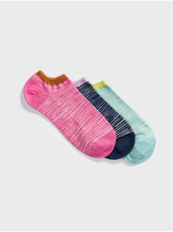 Barevné dámské ponožky Ankle Socks, 3 páry