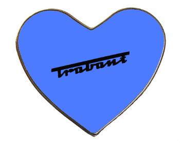 Magnet srdce kov Trabant