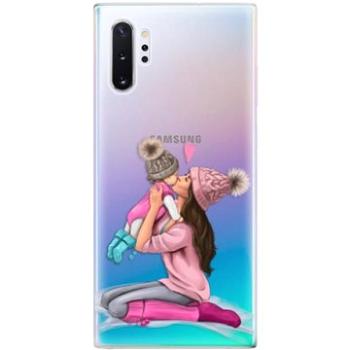 iSaprio Kissing Mom - Brunette and Girl pro Samsung Galaxy Note 10+ (kmbrugirl-TPU2_Note10P)
