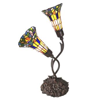Stolní lampa Tiffany Carole - 46*28*63 cm 5LL-6028