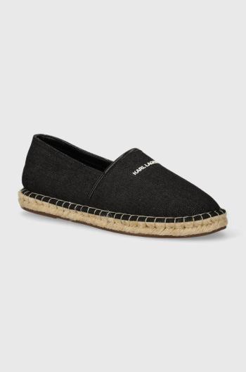 Espadrilky Karl Lagerfeld KAMINO černá barva, KL70104