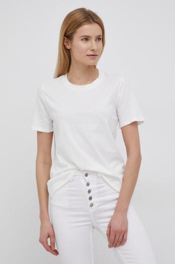 Bavlněné tričko JDY bílá barva