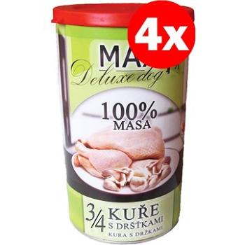 MAX deluxe 3/4  kuřete s dršťkami 1200 g, 4 ks (8594025081752)