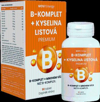 MOVit Energy B-Komplet + Kyselina listová PREMIUM 90 tablet