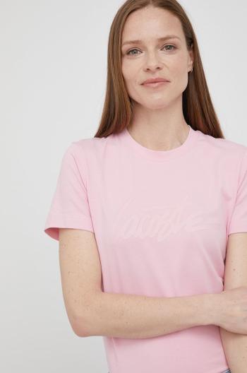 Tričko Lacoste dámský, růžová barva