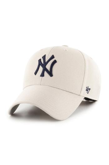 Kšiltovka 47brand MLB New York Yankees žlutá barva, s aplikací