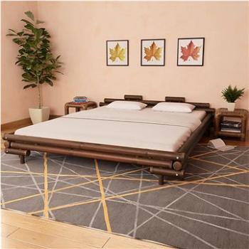 Rám postele tmavě hnědý bambus 180x200 cm (247295)